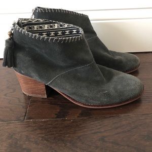 Toms Gray Suede Booties